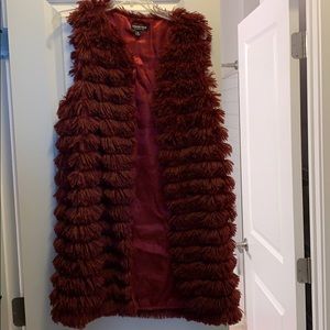 Faux fur vest